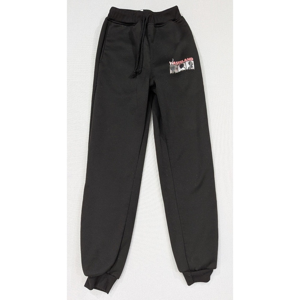 Wasteland Graphic Sweatpants Women Small Black Excellent Joggers